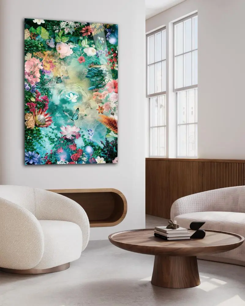 Kleurrijk bloemen schilderij