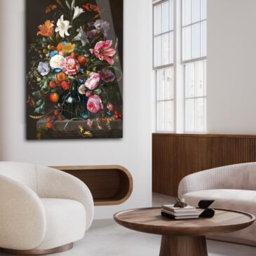 Plexiglas schilderij bloemen