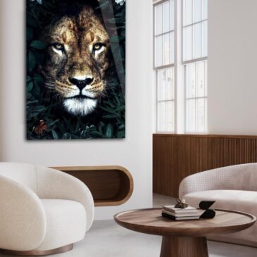 Kunst voor aan de wand van leeuw