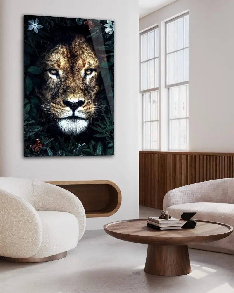 Kunst voor aan de wand van leeuw