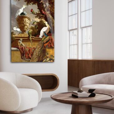 Schilderij van oude meester, de Menagerie