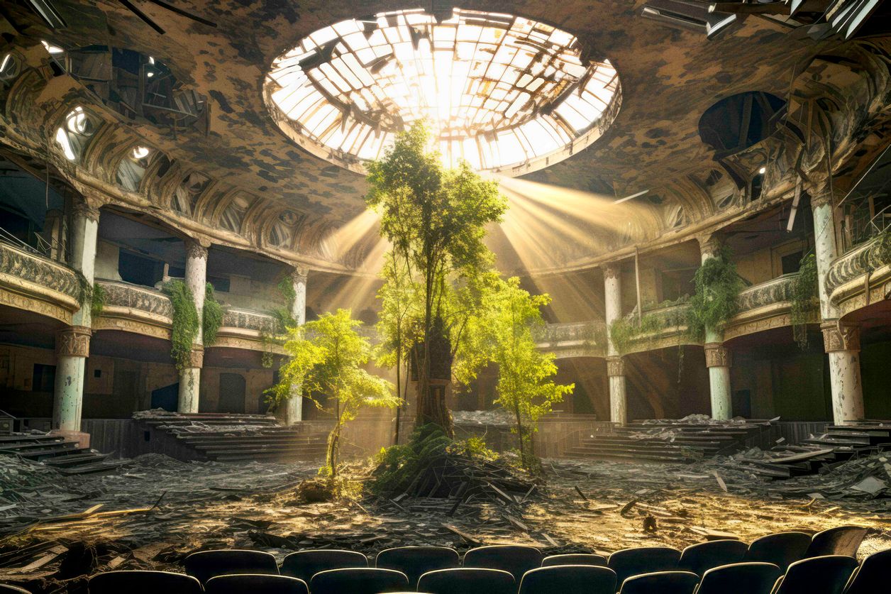 Photo art of an abandoned building