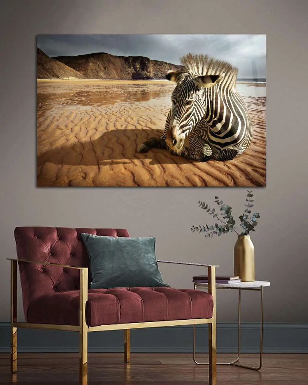Wall Art Zebra A model of photo Plexiglas Art