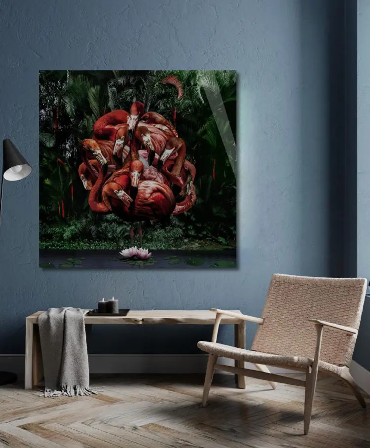 Wall decoration of Flamingo