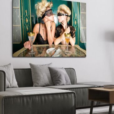 Sexy fotokunst aan de muur