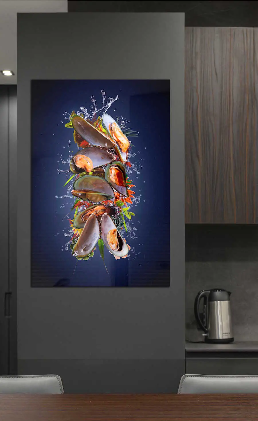 Sealife wall art mussels