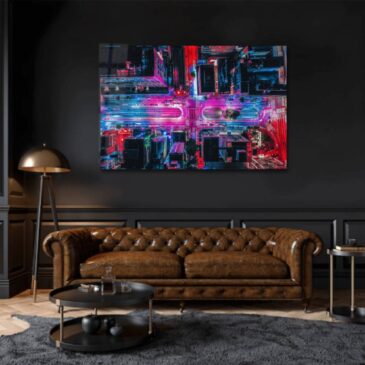 Fotografía de paisaje urbano colorido