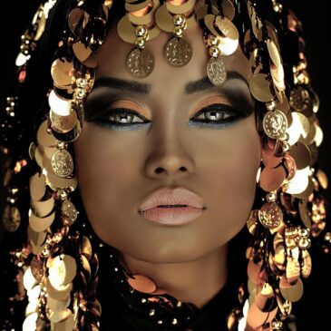 Portrait unique d'une belle femme