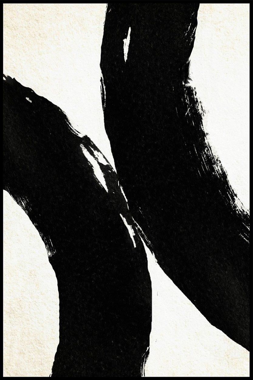 Abstract black and white photo art