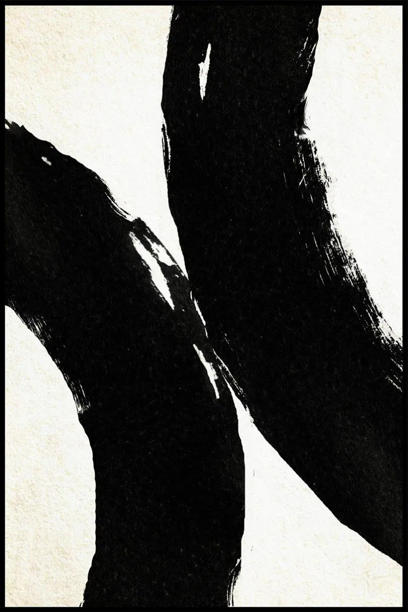 Abstract black and white photo art
