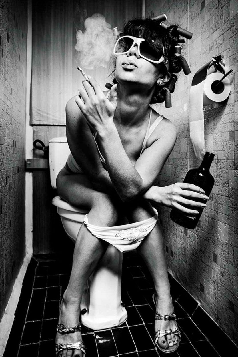 Fotokunst van stoere sexy vrouw