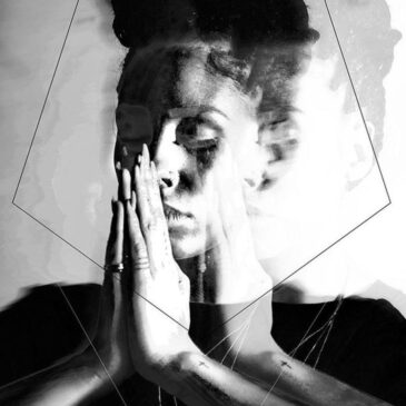 Décoration murale artistique du portrait noir et blanc