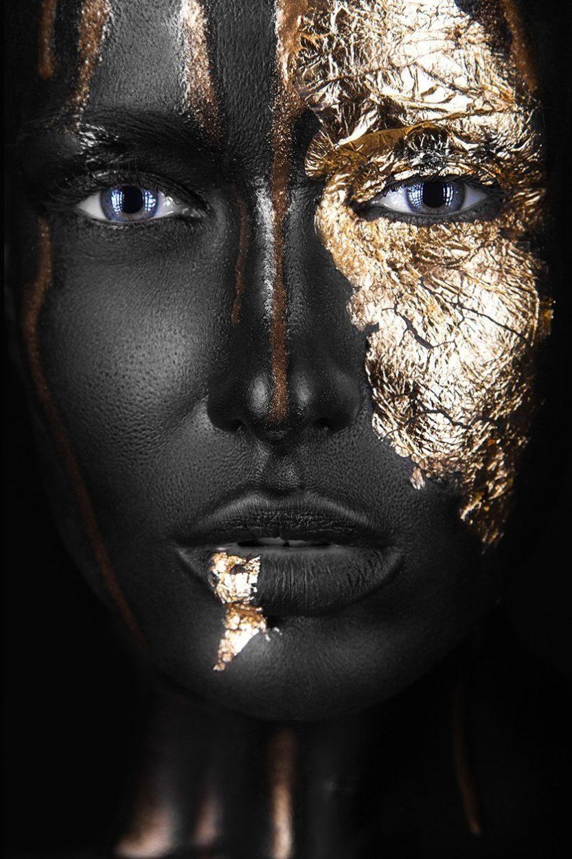Artistiek portret Noir Gold