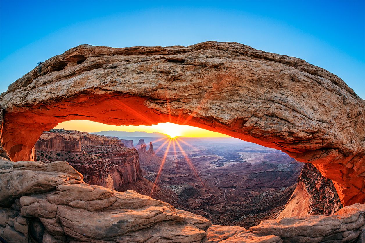 Acrylglas schilderij van Mesa Arch in Utah