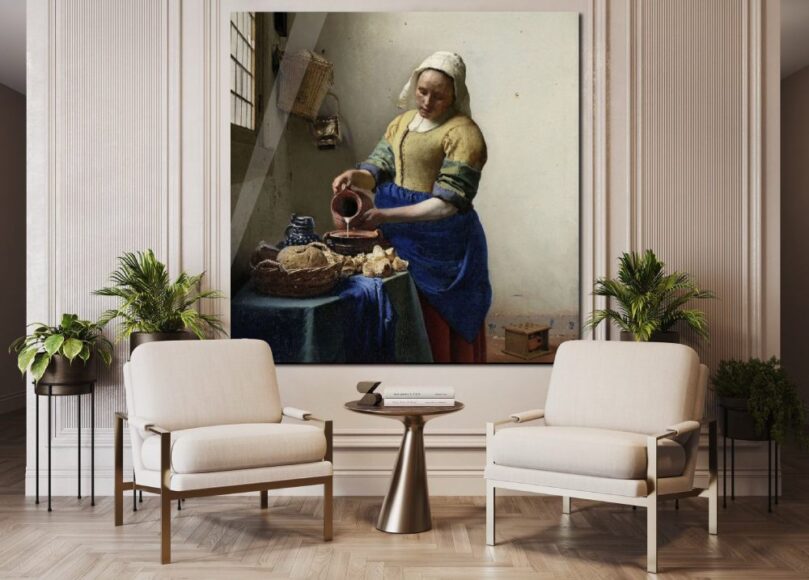 The milkmaid by Johannes Vermeer