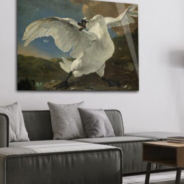 The threatened swan by Jan Asselijn