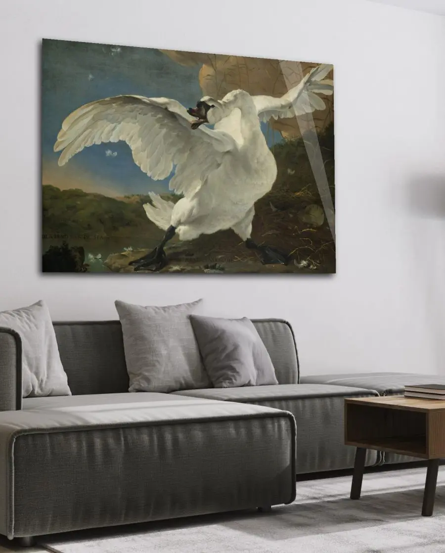 The threatened swan by Jan Asselijn