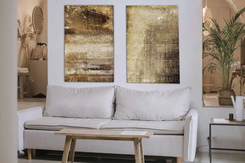 Abstract plexiglass artworks