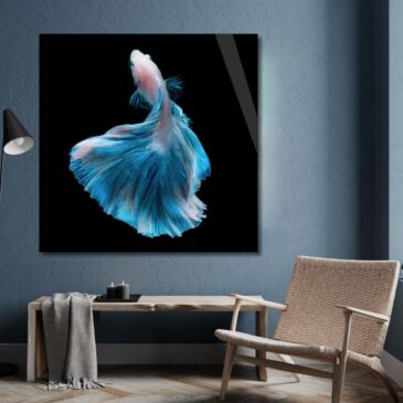 Pintura artística de peces