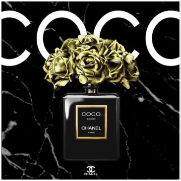 Modische Wandkunst von einer Luxusmarke