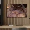 Luxe marble fotoart met goud en roze
