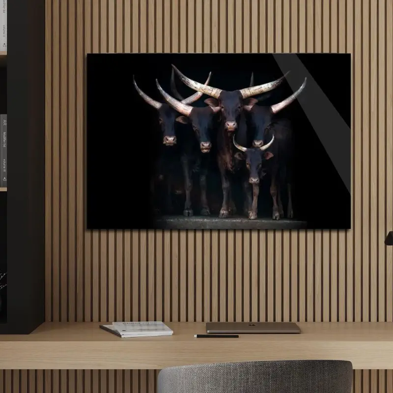 Luxe fotokunst van koeien
