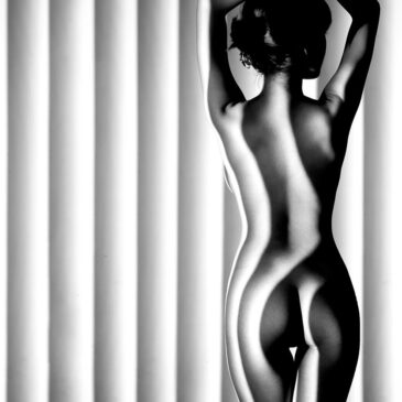 tableau de nu élégante en noir et blanc