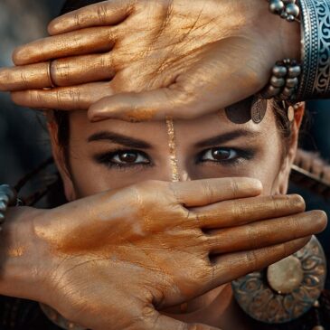 Tableau d'une belle femme