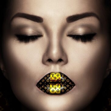 Schickes Lippen-Make-up