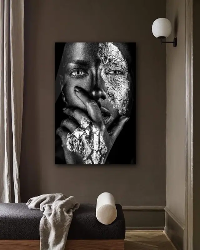 Noir silver portret