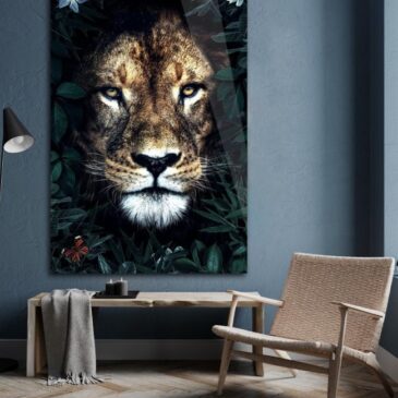 Kunst voor aan de wand van leeuw