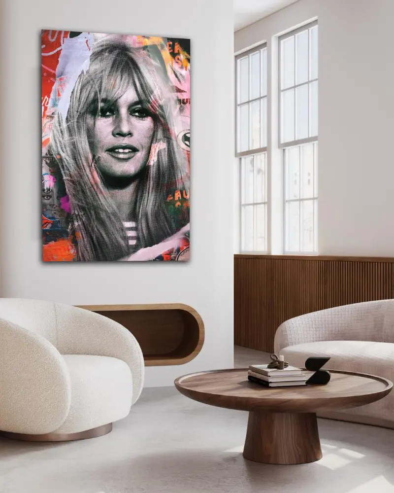Plexiglas-Fotokunst Brigitte Bardot