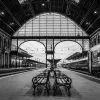 Zwart wit wall art van Budapest