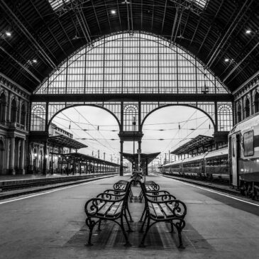 Zwart wit wall art van Budapest