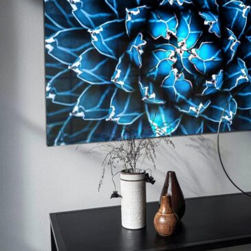 Muurkunst van agave cactus