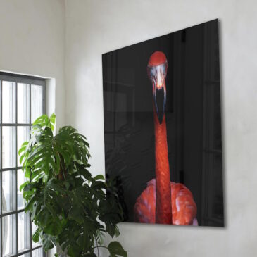 Sfeervol schilderij van flamingo