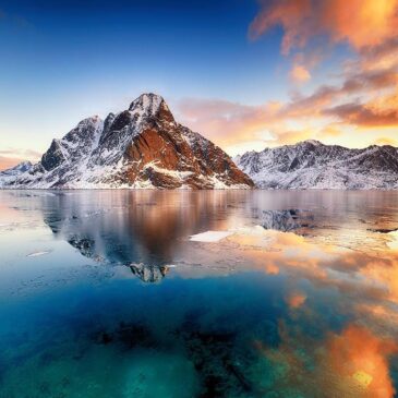Peinture de paysage du lever du soleil