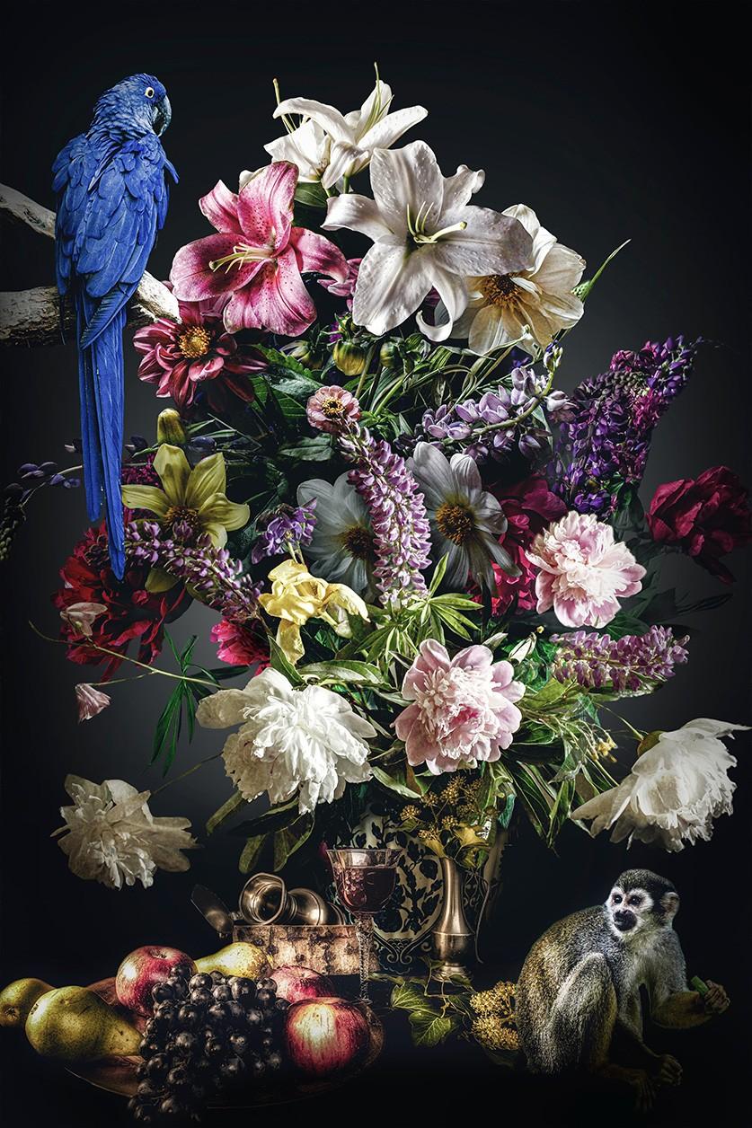 Klassiek bloemen schilderij