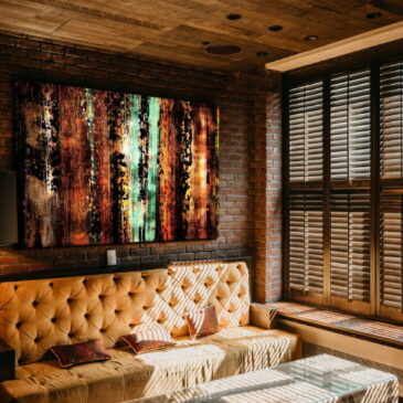 Farbenfrohes abstraktes Gemälde