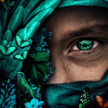 Portret kunst op acrylglas