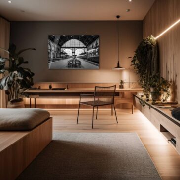 Zwart wit wall art van Budapest