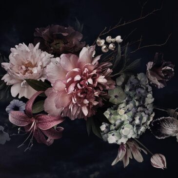 Muurdecoratie van bloemstilleven