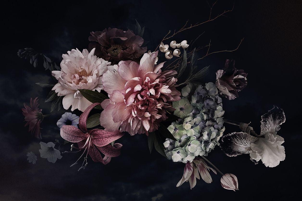 Muurdecoratie van bloemstilleven
