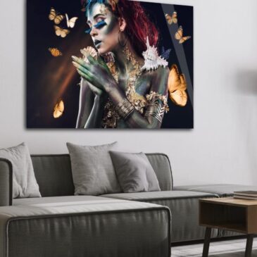 Schilderij van mooie vrouw, Fantasy IV