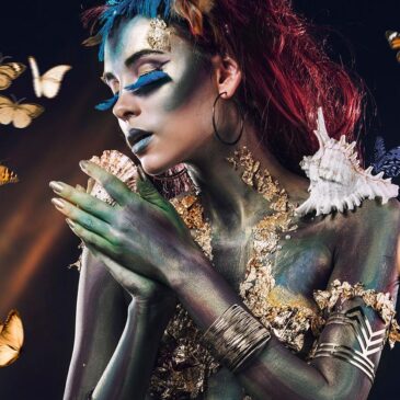 Schilderij van mooie vrouw, Fantasy IV