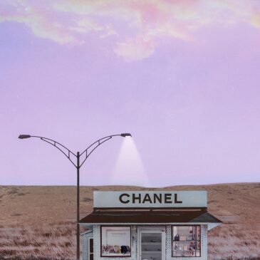 Fashion wall art from luxury perfume brand