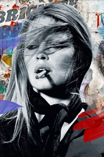 Brigitte Bardot art on plexiglass The Bardot I