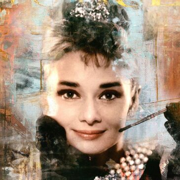 Plexiglas Art Audrey Hepburn, Fashion Cover II