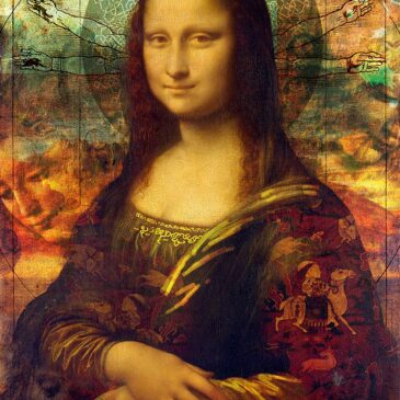 Plexiglas wall art: Da Vinci & een kleurrijke Mona Lisa