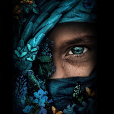 Portret kunst op plexiglas